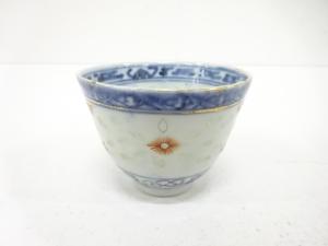 染付　蛍手　汲出